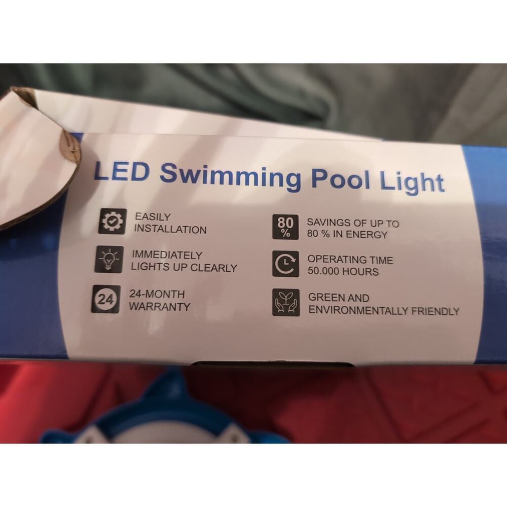 Anerbili LED Pool Light For Frame Swimming Pool Tested New - Picture 6 of 7
